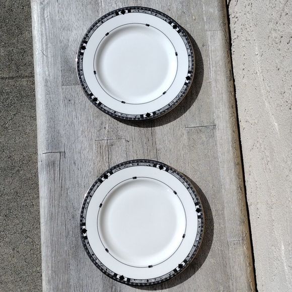 LENOX 🌟 4 For $15 DEBUT KARA Dessert/Bread Plates 6 1/4"  Fine Bone China - Picture 1 of 7